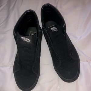 Solid Black VANS